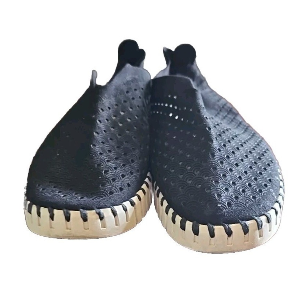 Ilse Jacobsen Slip On Flat Shoes Nonslip Black Women 40/9.5 Cute Comfy U08 - Picture 3 of 7